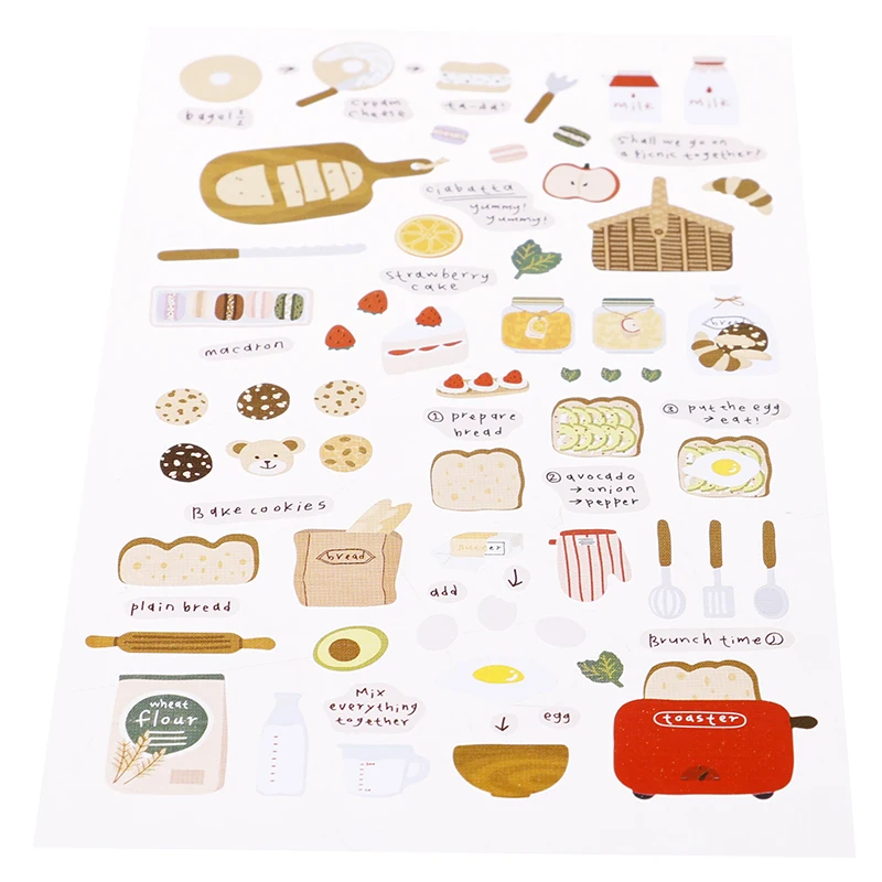 1PC Bread Strawberry Journal Decorative Stationery Stickers DIY Diary Album Sticker
1PC Bread Strawberry Journal Decorative Stationery Stickers DIY Diary Album Sticker