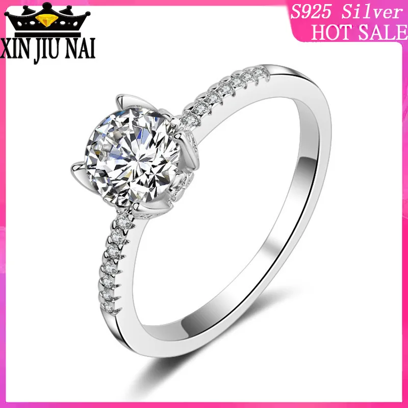 925 sterling silver hollow ball micro-zircon four-claw single-drill lady's proposal crown ring platinum diamond rings for women
925 sterling silver hollow ball micro-zircon four-claw single-drill lady's proposal crown ring platinum diamond rings for women