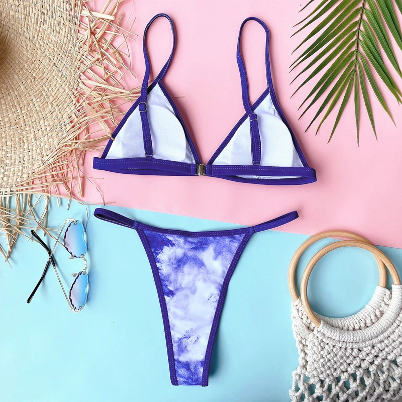 Tie Dye Bathing Suit Solid Color Padded Sexy Bikini Women Ladies Fashion Summer Brazilian Beach 2 Piece Set Swimwear
Tie Dye Bathing Suit Solid Color Padded Sexy Bikini Women Ladies Fashion Summer Brazilian Beach 2 Piece Set Swimwear