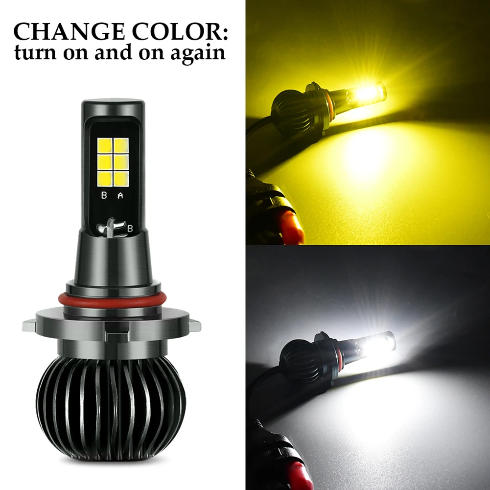 2PCS Car Headlight H7 LED 6000K White/3000K Amber H1 H3 H8 5202 H11 9005 9006 880 881 LED Bulb Auto Fog Light Car Accessories
2PCS Car Headlight H7 LED 6000K White/3000K Amber H1 H3 H8 5202 H11 9005 9006 880 881 LED Bulb Auto Fog Light Car Accessories