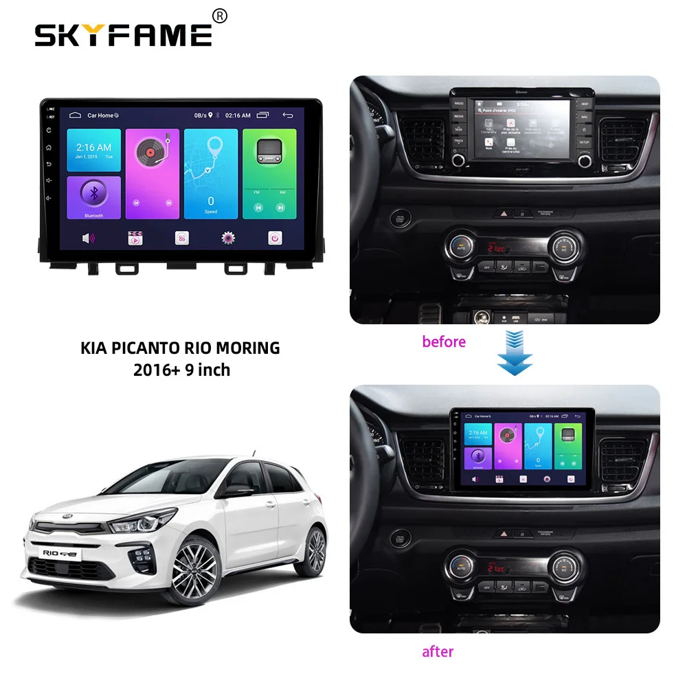 For KIA PICANTO RIO MORING 2016-2021 2 Din Car Radio Android Multimedia Player GPS Navigation IPS Screen DSP 9 Inch
For KIA PICANTO RIO MORING 2016-2021 2 Din Car Radio Android Multimedia Player GPS Navigation IPS Screen DSP 9 Inch