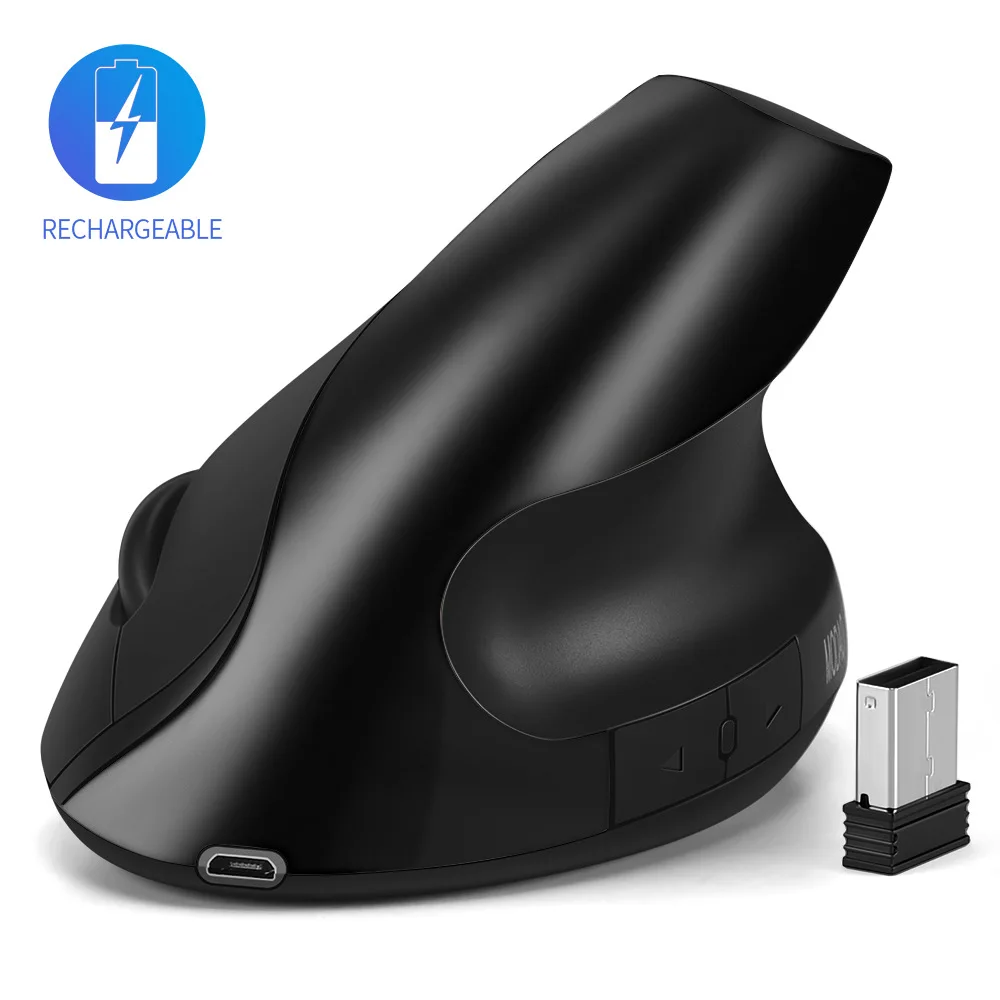 Rechargeable Mouse Wireless Vertical Mouse 2.4G High Precision Ergonomic Optical Mice with 3 Adjustable DPI for Gaming Working
Rechargeable Mouse Wireless Vertical Mouse 2.4G High Precision Ergonomic Optical Mice with 3 Adjustable DPI for Gaming Working