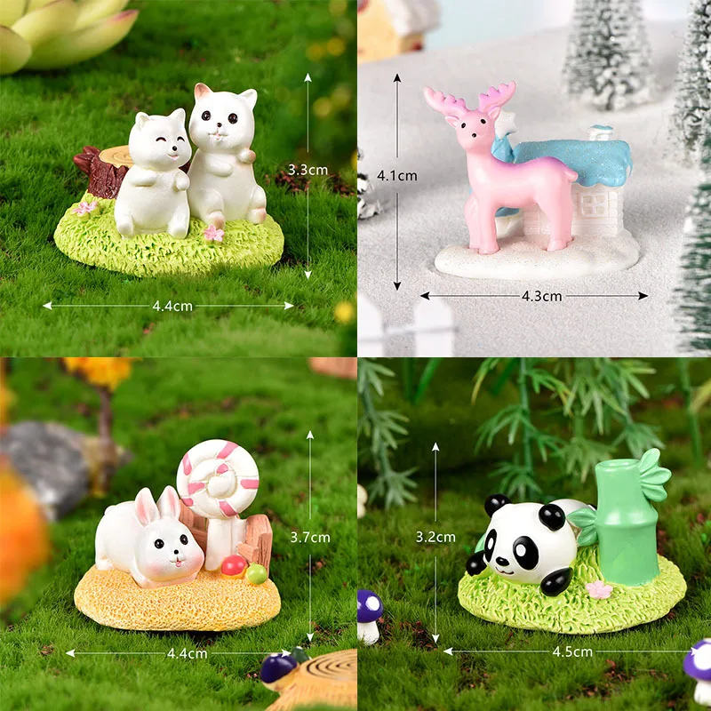 Mini Resin Four Seasons Animal Scene Cat Bear Rabbit Deer Fairy Garden Decor Ornaments Model Landscaping Diy Crafts Miniature
Mini Resin Four Seasons Animal Scene Cat Bear Rabbit Deer Fairy Garden Decor Ornaments Model Landscaping Diy Crafts Miniature