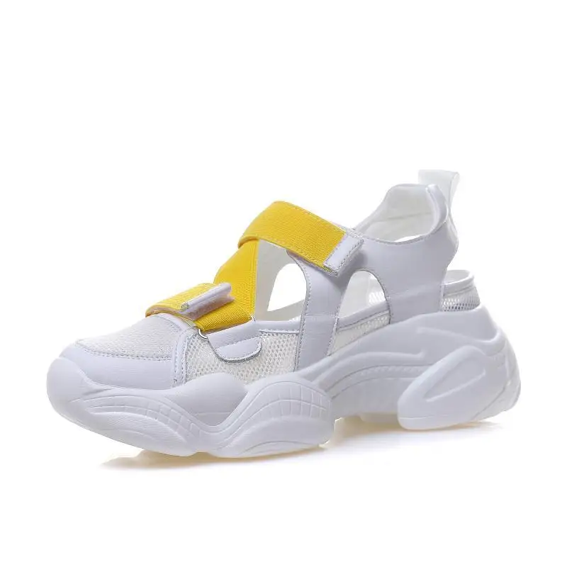 New Genuine Leather Summer Sandals For Woman Casual Hook Loop Shoes Mesh High Heels Sandals Women 2022 Summer Closed Toe Shoe 
New Genuine Leather Summer Sandals For Woman Casual Hook Loop Shoes Mesh High Heels Sandals Women 2022 Summer Closed Toe Shoe