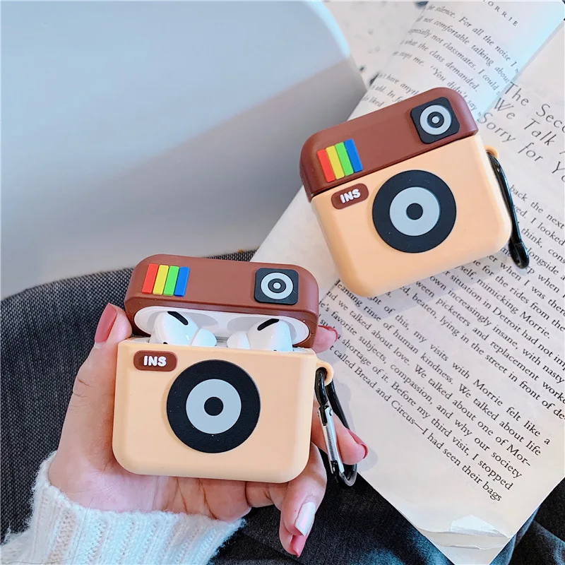 For AirPods Pro Case 3D Camera Cartoon Soft Silicone Wireless Earphone Cases For Apple Airpod Pro Case Cute Cover Funda
For AirPods Pro Case 3D Camera Cartoon Soft Silicone Wireless Earphone Cases For Apple Airpod Pro Case Cute Cover Funda