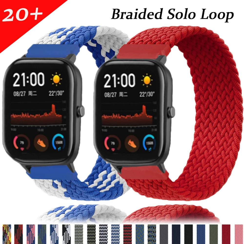 Braided solo loop nylon 20mm 22mm smart band for Xiaomi Amazfit gts2 Bip Gtr 47mm pride correa reloj huawei watch gt 2 strap
Braided solo loop nylon 20mm 22mm smart band for Xiaomi Amazfit gts2 Bip Gtr 47mm pride correa reloj huawei watch gt 2 strap