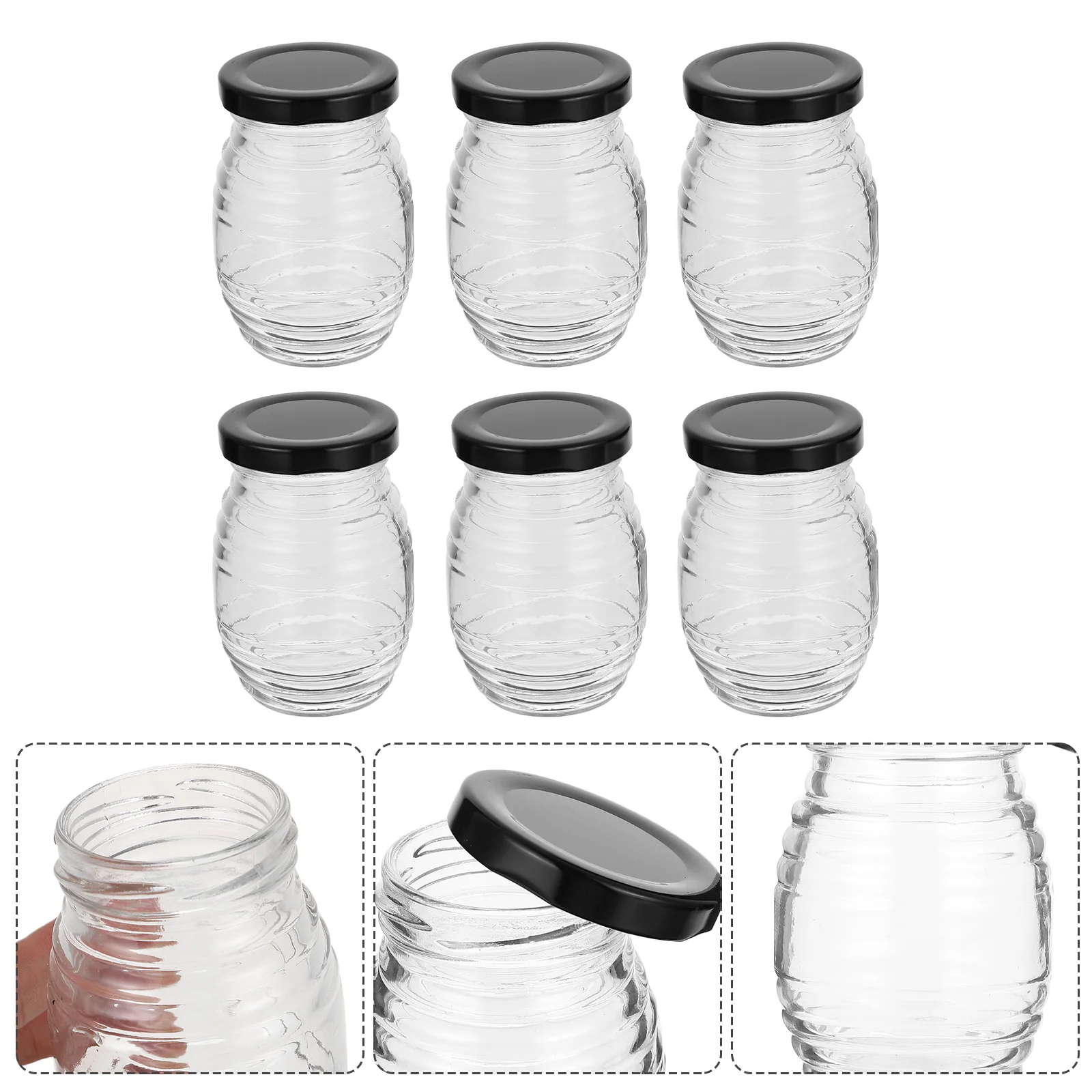 10Pcs Transparent Honey Bottles Honey Sealed Jars with Lids Glass Sealed Bottles
10Pcs Transparent Honey Bottles Honey Sealed Jars with Lids Glass Sealed Bottles