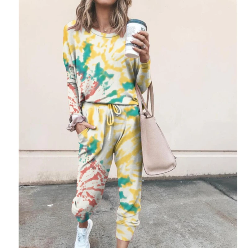 Women's 2020 Spring Autumn Fashion New Printed Casual Home Long-Sleeved Top + Casual Pants Two-Piece Trend 155
Women's 2020 Spring Autumn Fashion New Printed Casual Home Long-Sleeved Top + Casual Pants Two-Piece Trend 155