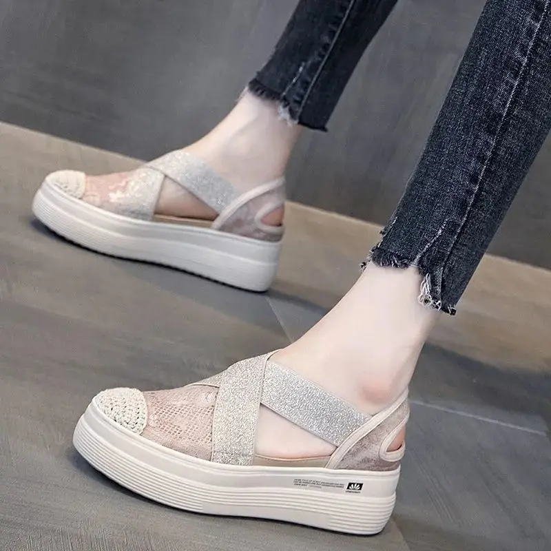 Women's Sandals Summer Sandals Hollow Out Non-slip Comfortable Roman Women Shoes High Heel Wedges Platform Shoes High Heels
Women's Sandals Summer Sandals Hollow Out Non-slip Comfortable Roman Women Shoes High Heel Wedges Platform Shoes High Heels
