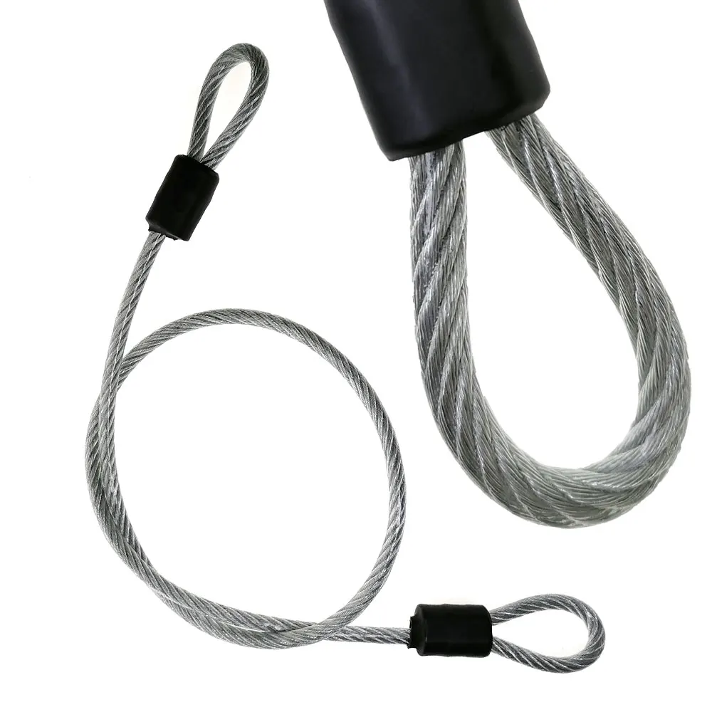 8mm Dia Bicycle Lock Cable Safety Door Chain Strong Braided Double Loop Cycling Guard Security Camping Travel Luggage Line 
8mm Dia Bicycle Lock Cable Safety Door Chain Strong Braided Double Loop Cycling Guard Security Camping Travel Luggage Line