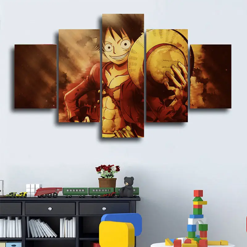 One Piece Anime Luffy D. Ace Zoro Boys Gift 5 Panel Wall Art Canvas HD Decorative Printed Posters Paintings Home Decor Pictures
One Piece Anime Luffy D. Ace Zoro Boys Gift 5 Panel Wall Art Canvas HD Decorative Printed Posters Paintings Home Decor Pictures
