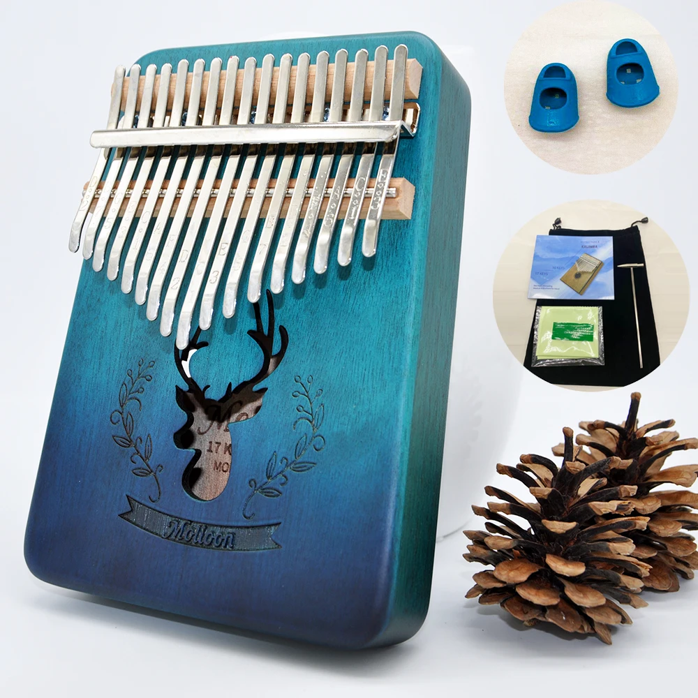 Molioon 17 Keys Kalimba Mahogany Body Thumb Piano solid wood mbira keyboard instrument
Molioon 17 Keys Kalimba Mahogany Body Thumb Piano solid wood mbira keyboard instrument