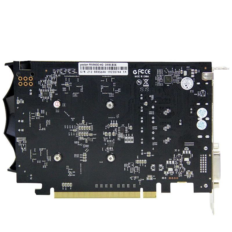 Yeston mini RX560D-4G D5 TA Display Card 128bit GPU 4GB GDDR5 Gaming Desktop Display Graphics Card For VGA/DVI-D/HDMI PCI-E 3.0
Yeston mini RX560D-4G D5 TA Display Card 128bit GPU 4GB GDDR5 Gaming Desktop Display Graphics Card For VGA/DVI-D/HDMI PCI-E 3.0
