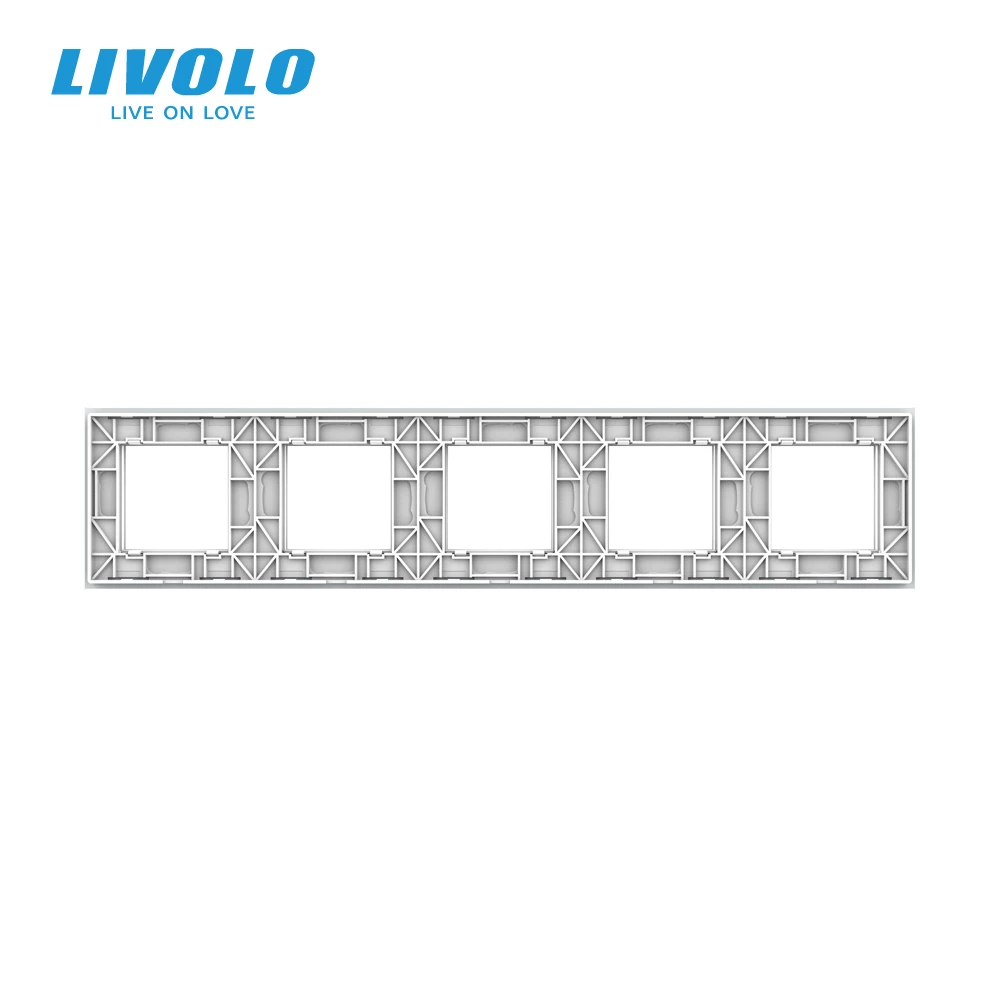 Стеклянная панель Livolo для настенной розетки 7 цветов 364 мм * 80 европейский