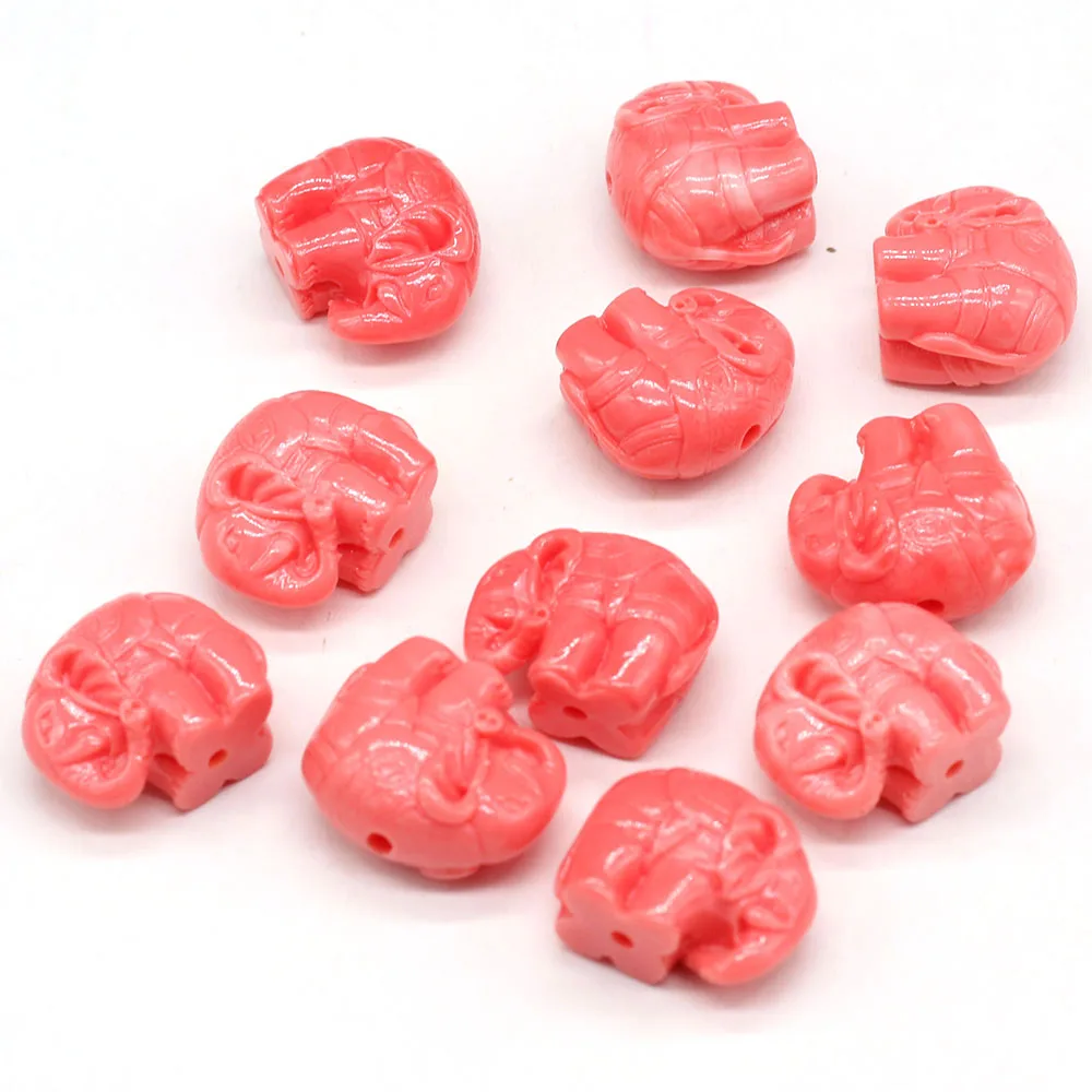 10pcs Natural Coral Pink Elephant Beads Craft For Jewelry MakingDIYNecklace Bracelet Earring Accessory Charm Gift Party
10pcs Natural Coral Pink Elephant Beads Craft For Jewelry MakingDIYNecklace Bracelet Earring Accessory Charm Gift Party