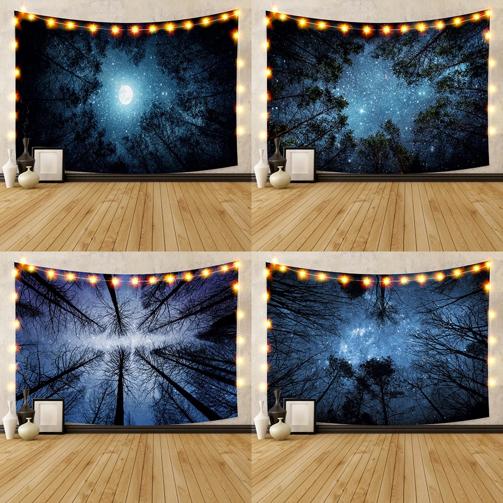 Night Sky Tapestry Wall Hanging Home Decorations Wall Tapestries Forest Starry Night Tapestries For Living Room Bedroom Decor
Night Sky Tapestry Wall Hanging Home Decorations Wall Tapestries Forest Starry Night Tapestries For Living Room Bedroom Decor