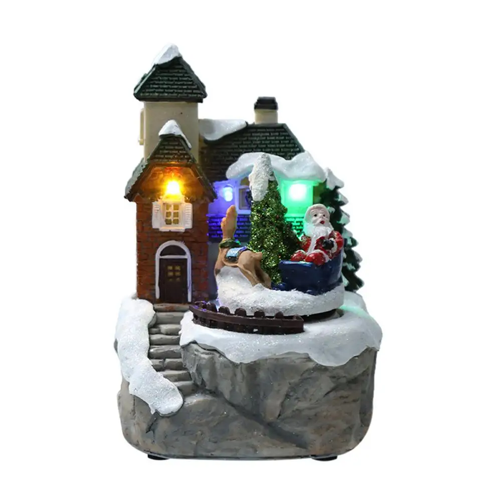 Рождественская деревня, наборы, Рождественская сцена, деревенские дома, семейный дом светодиодный светильник кой и музыкой, Рождество Hou
Рождественская деревня, наборы, Рождественская сцена, деревенские дома, семейный дом светодиодный светильник кой и музыкой, Рождество Hou