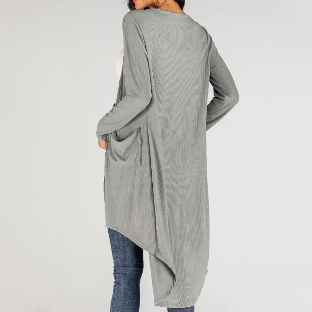 Women's Winter Soild Long Sleeve Coat Mid-long Trench Coat Mujer Loose large size Windbreak Outwear
Women's Winter Soild Long Sleeve Coat Mid-long Trench Coat Mujer Loose large size Windbreak Outwear