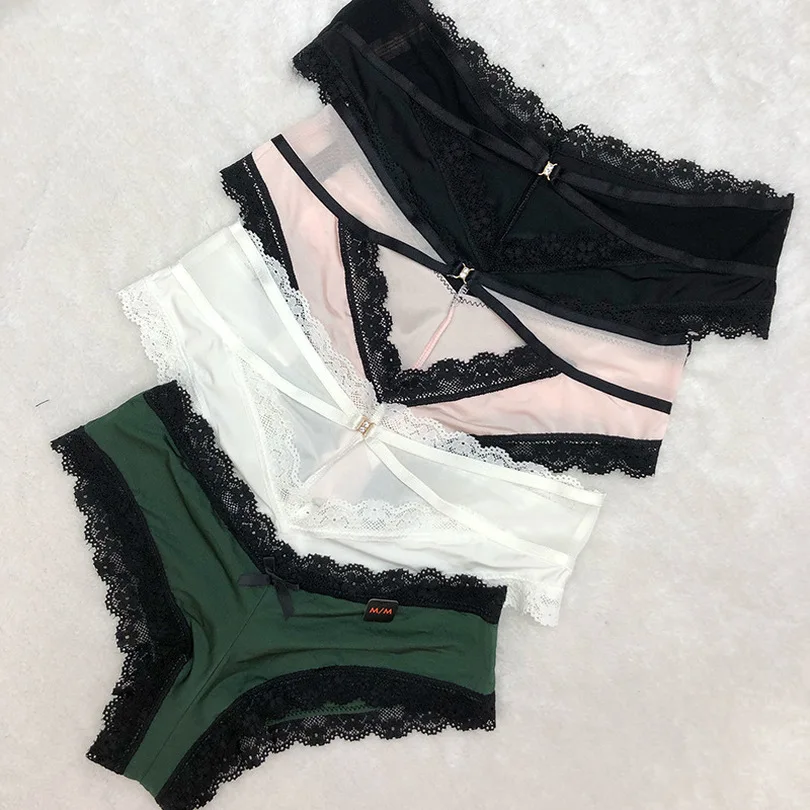 Lace Hollow Out Panties Sexy Cross Bandage Seamless Underpant Low Waist Lingerie Seduction Thong Briefs Women Underwear
Lace Hollow Out Panties Sexy Cross Bandage Seamless Underpant Low Waist Lingerie Seduction Thong Briefs Women Underwear