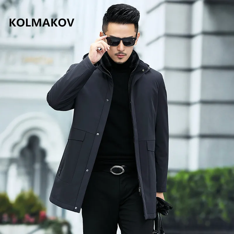 Новое поступление 2020 мужские зимние утепленные куртки с капюшоном на 90% белом