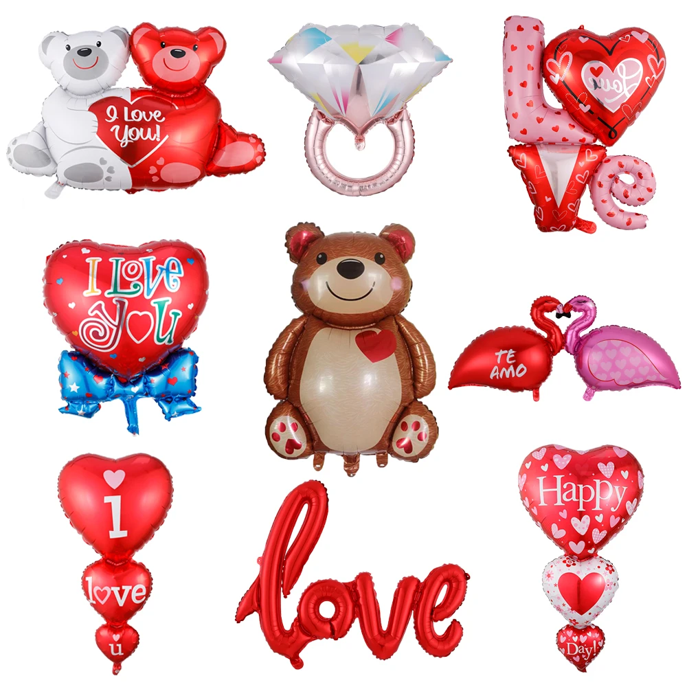 LOVE Heart Bear Balloon Happy Birthday Valentine’s Day Party Heart Helium Ballon Anniversary Wedding Decor Bride Kids Toys
LOVE Heart Bear Balloon Happy Birthday Valentine’s Day Party Heart Helium Ballon Anniversary Wedding Decor Bride Kids Toys