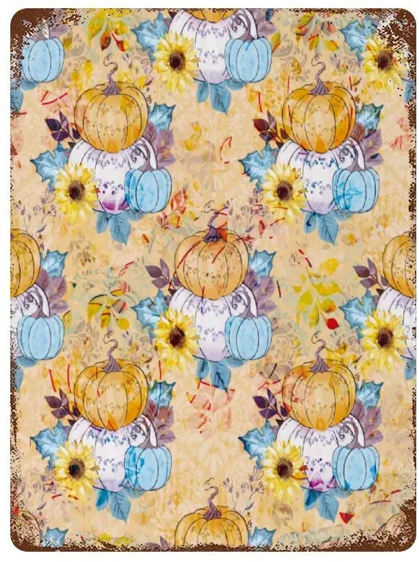 Винтажная металлическая жестяная вывеска в стиле ретро, Настенный декор, искусство, акварель, урожай, тыква, узор, домашний декор, плакат, му...
Винтажная металлическая жестяная вывеска в стиле ретро, Настенный декор, искусство, акварель, урожай, тыква, узор, домашний декор, плакат, му...