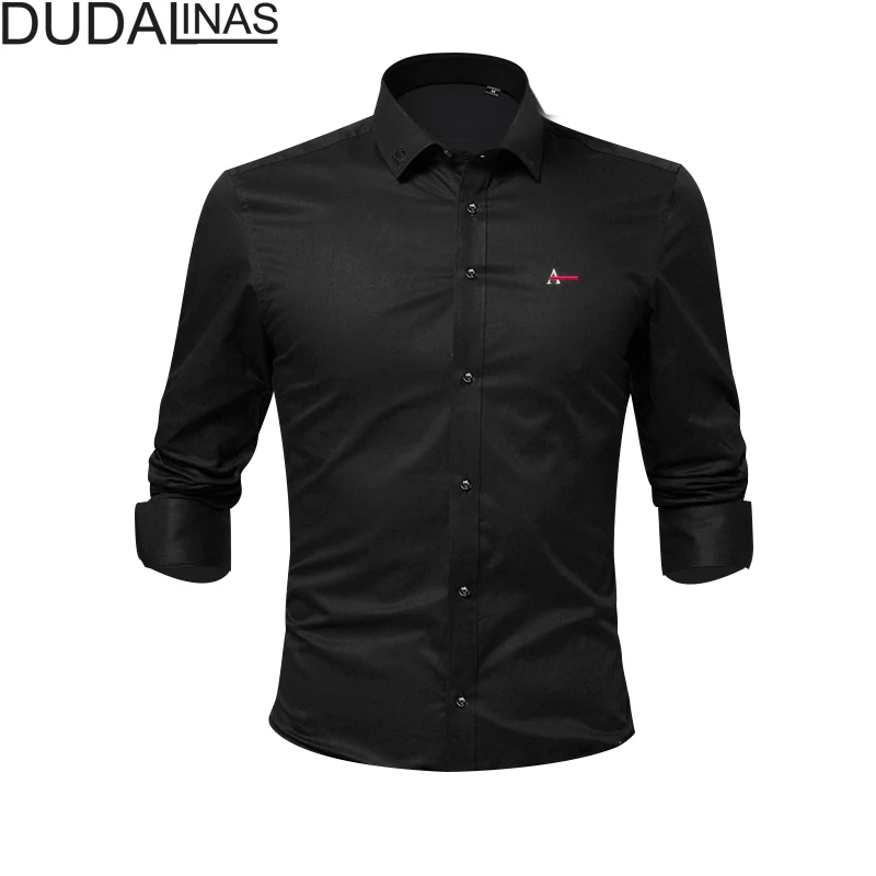 Dudalinas Aramy 2021 New Male Shirts Male Long Sleeved Solid Embroidery Slim Fit Men's Social Business High Quality Casual Men
Dudalinas Aramy 2021 New Male Shirts Male Long Sleeved Solid Embroidery Slim Fit Men's Social Business High Quality Casual Men
