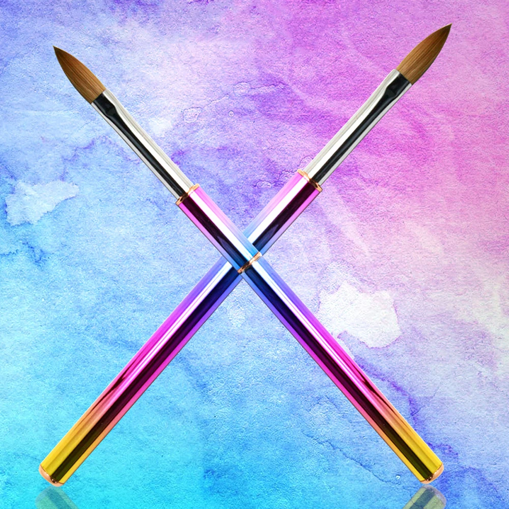 30% Kolinsky Brush Gradient Color Handle Alloy Aluminum Nail Art Brushes UV Polish Carving Pen Brush Gel Liquid Powder Drawing
30% Kolinsky Brush Gradient Color Handle Alloy Aluminum Nail Art Brushes UV Polish Carving Pen Brush Gel Liquid Powder Drawing