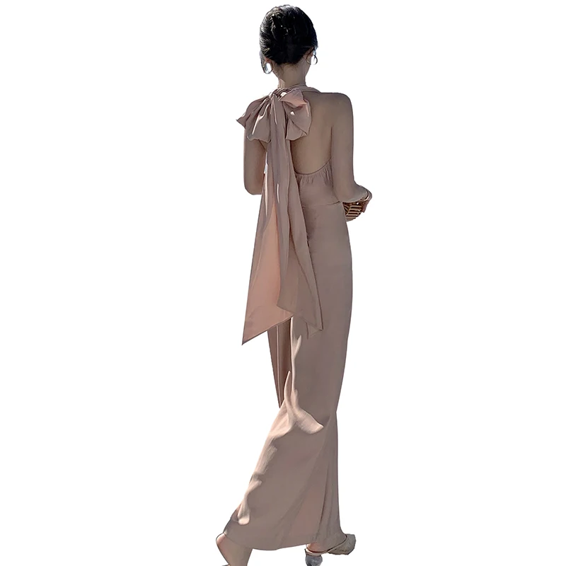 Kimotimo Women Jumpsuit Spring Summer 2021 V-neck Sleeveless Backless Ankle Length Jumpsuit Beach Holiday Birthday Ladies Pants
Kimotimo Women Jumpsuit Spring Summer 2021 V-neck Sleeveless Backless Ankle Length Jumpsuit Beach Holiday Birthday Ladies Pants
