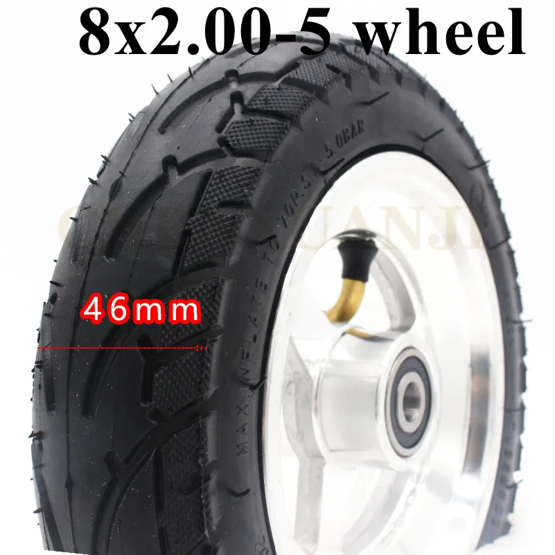 For KugooS2 S1 Electric Scooter 8x2.00-5 Wheel Tubeless Tire with Aluminum Alloy Rim Universal 2.10-5 Tyre
For KugooS2 S1 Electric Scooter 8x2.00-5 Wheel Tubeless Tire with Aluminum Alloy Rim Universal 2.10-5 Tyre