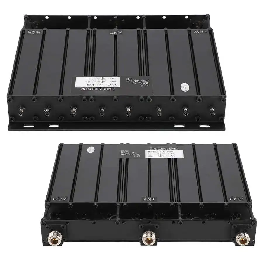 UHF VHF Duplexer 6 or 8 Cavity for Radios Repeater N Connector
UHF VHF Duplexer 6 or 8 Cavity for Radios Repeater N Connector