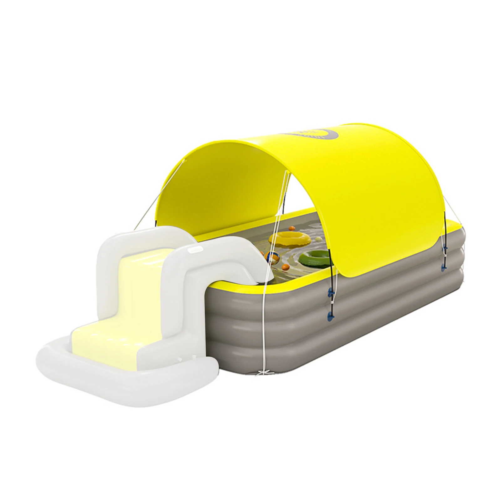 Надувной плавательный бассейн, солнцезащитный, авто надувающийся, Летние Водные вечерние игрушки, Съемный навес, открытый задний двор, заба... 
Надувной плавательный бассейн, солнцезащитный, авто надувающийся, Летние Водные вечерние игрушки, Съемный навес, открытый задний двор, заба...