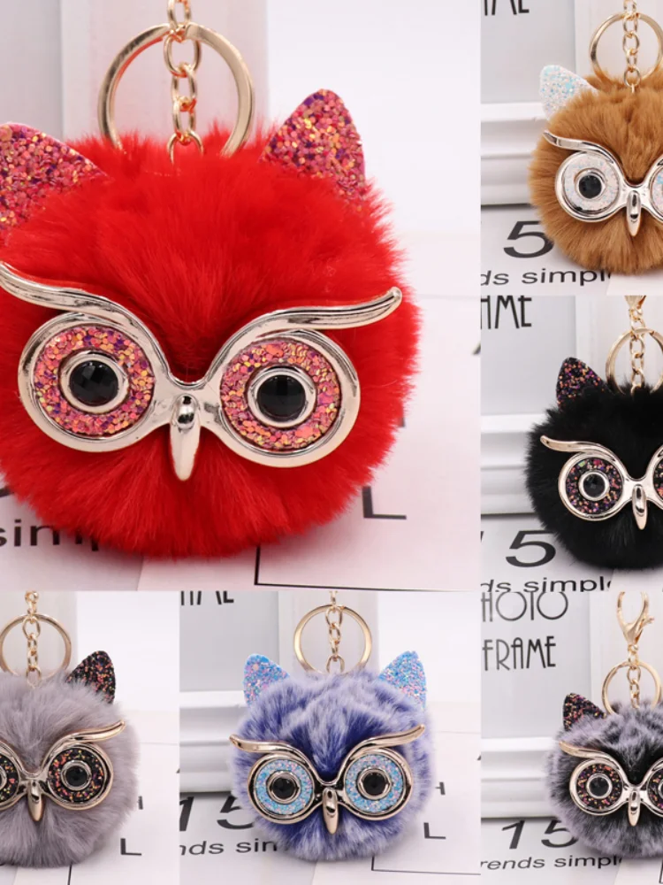 2020 New Cute Fluffy Rabbit Fur Owl Pom Pom Ball Keychain Keyring Car Key Ring Chain Charm Women Bag Pendant Decorative
2020 New Cute Fluffy Rabbit Fur Owl Pom Pom Ball Keychain Keyring Car Key Ring Chain Charm Women Bag Pendant Decorative
