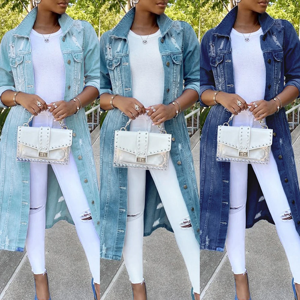 Autumn Winter Women Hole Denim Jacket 2021 Harajuku boyfriend Jean Jacket Loose Long Sleeve Female Coats Large Size Female
Autumn Winter Women Hole Denim Jacket 2021 Harajuku boyfriend Jean Jacket Loose Long Sleeve Female Coats Large Size Female