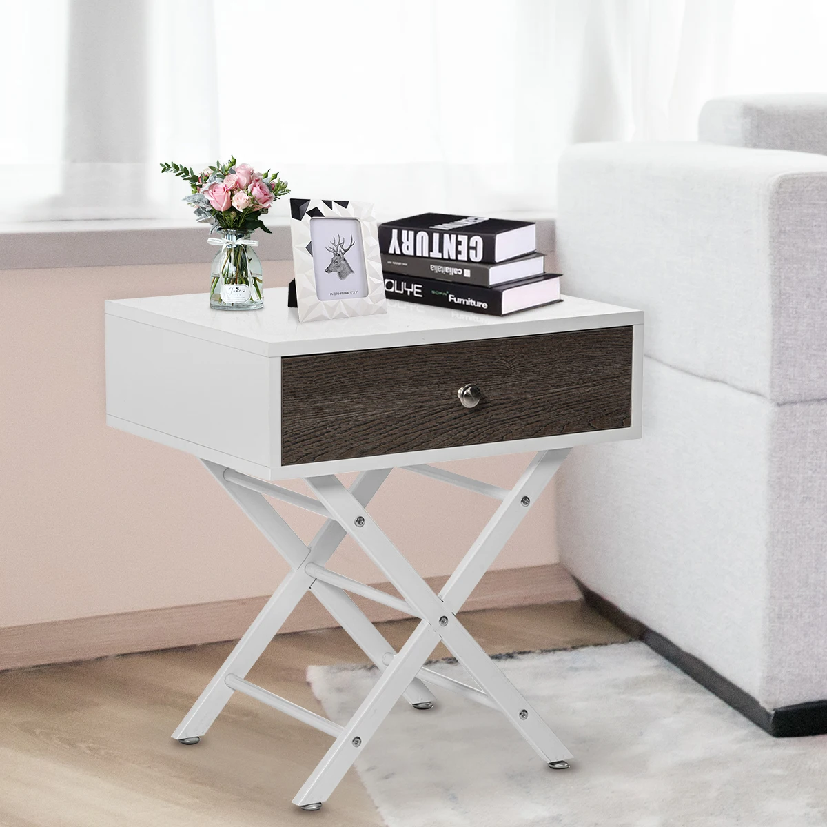 Nordic Coffee Table Tea Table Magazine Tables with Drawer X-shaped Legs Sofa Side Table Living Room Furniture End Tables meubles
Nordic Coffee Table Tea Table Magazine Tables with Drawer X-shaped Legs Sofa Side Table Living Room Furniture End Tables meubles