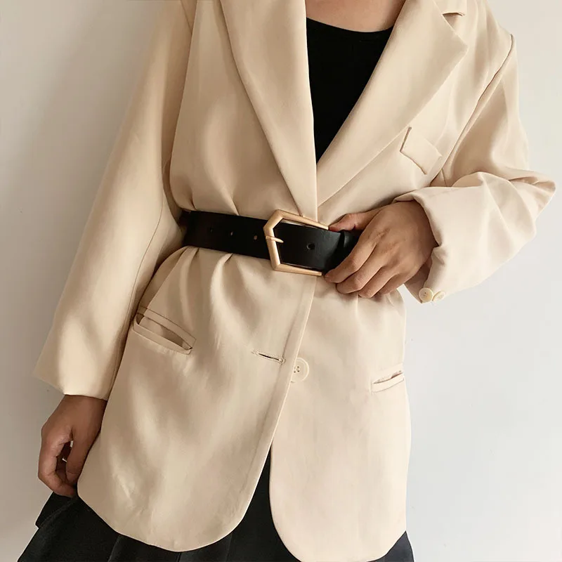 New Fashion Leather Belt For Women Metal Pin Buckle Waist Strap All-match Female Jeans Dress Trouser Coat Decorative Waistband
New Fashion Leather Belt For Women Metal Pin Buckle Waist Strap All-match Female Jeans Dress Trouser Coat Decorative Waistband