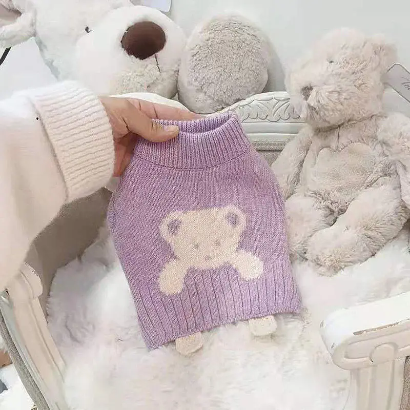 Pet Clothing Cartoon Animal Bear Duck Knitting Sweater Clothes for Dog Small Costume Dogs Cute Autumn Winter Purple Collar Perro
Pet Clothing Cartoon Animal Bear Duck Knitting Sweater Clothes for Dog Small Costume Dogs Cute Autumn Winter Purple Collar Perro