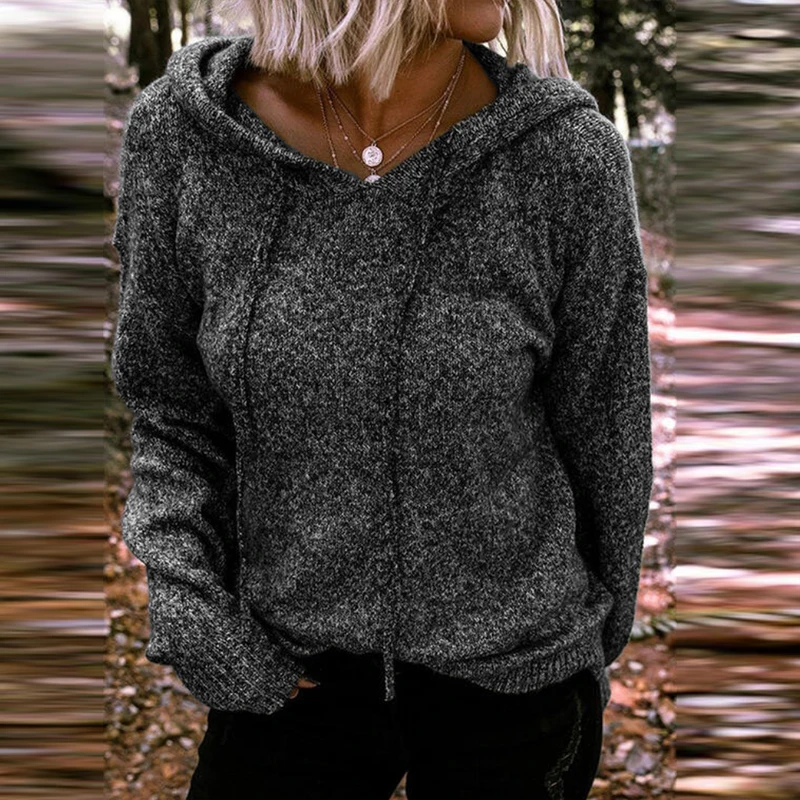 Autumn Winter Casual Loose Hoodies Ladies Vintage Solid Casual Long Sleeve Tops Pullover Women Fashion Elegant Hooded Sweatshirt 
Autumn Winter Casual Loose Hoodies Ladies Vintage Solid Casual Long Sleeve Tops Pullover Women Fashion Elegant Hooded Sweatshirt
