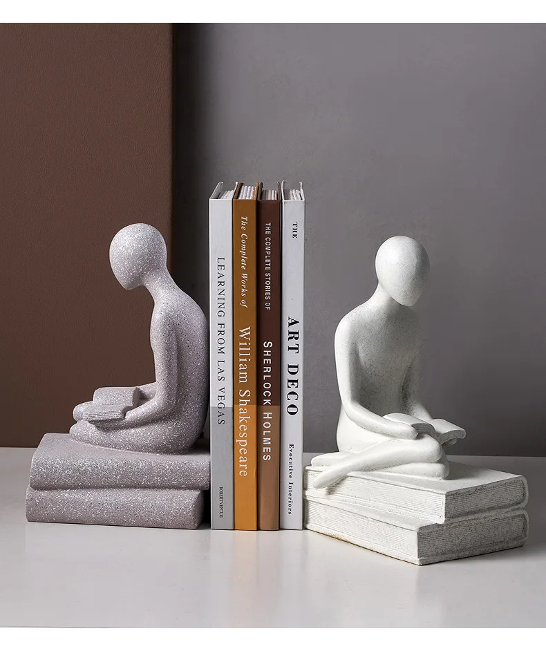 Modern Creative Character Resin Ornaments Figurines White Gray Home Office Room Decoration Accessories Reading Figurines Gifts
Modern Creative Character Resin Ornaments Figurines White Gray Home Office Room Decoration Accessories Reading Figurines Gifts