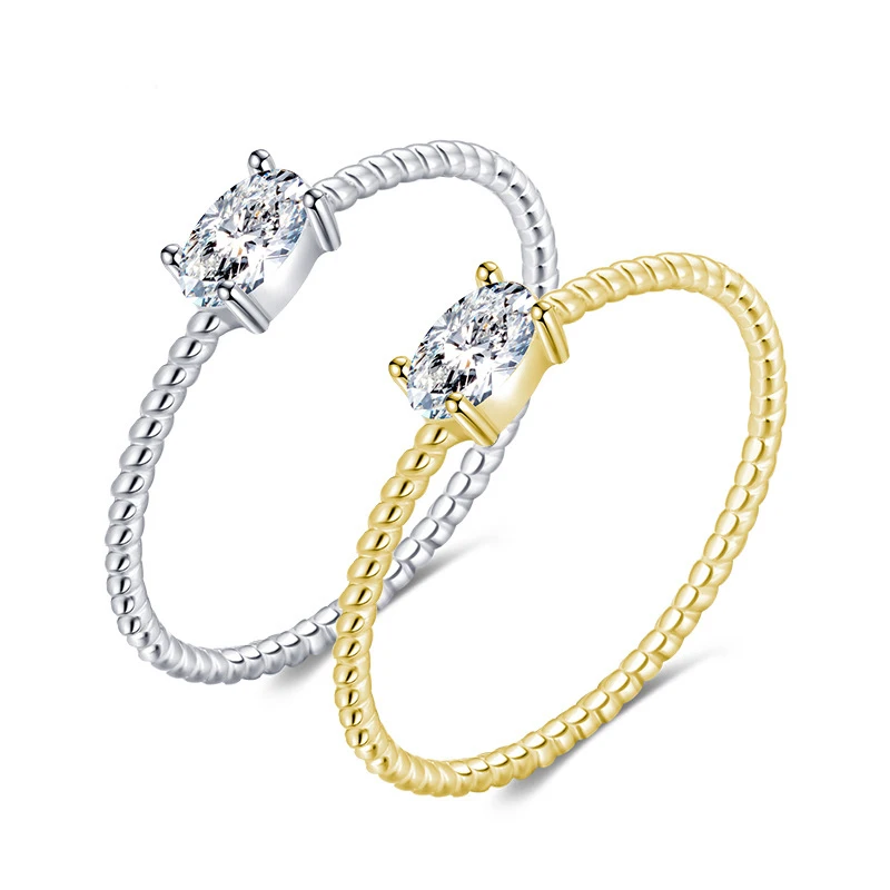 Genuine 925 Sterling Silver Simple Thin Ring Dainty Single Zircon Rings Fine Jewelry for Women Gifts
Genuine 925 Sterling Silver Simple Thin Ring Dainty Single Zircon Rings Fine Jewelry for Women Gifts