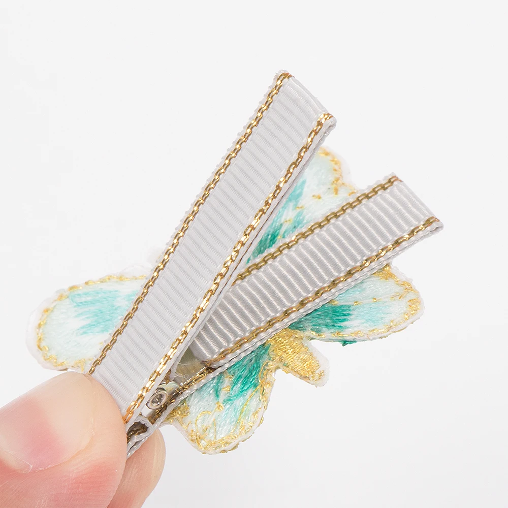 1 PC Boutique Embroidered Butterfly Hairpin Full Line Barrete For Little Baby Girl Fashion Hair Accessories Factory Wholesale
1 PC Boutique Embroidered Butterfly Hairpin Full Line Barrete For Little Baby Girl Fashion Hair Accessories Factory Wholesale