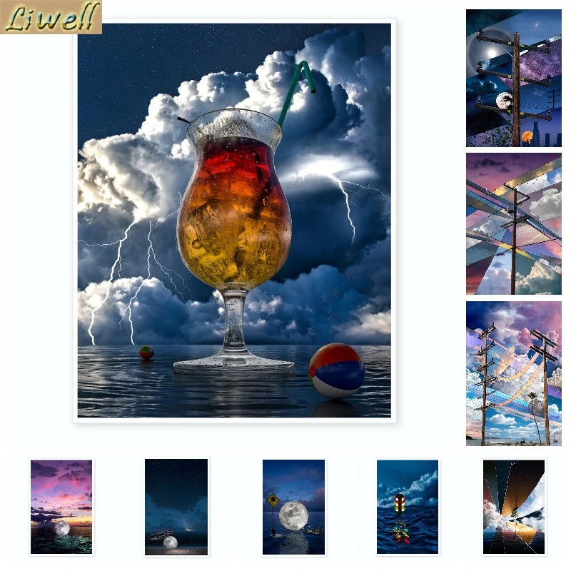 5d DIY Diamond Painting Landscape Skies Moon Sea Cross Stitch Kit Full Drills Cysatal Embroidery Wall Decor Crafts
5d DIY Diamond Painting Landscape Skies Moon Sea Cross Stitch Kit Full Drills Cysatal Embroidery Wall Decor Crafts