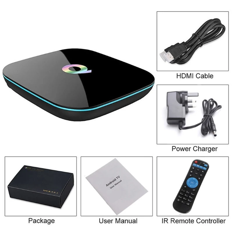 Q Plus Smart TV Box A-ndroid 9.0 TV Box 2GB-RAM/16GB ROM 2.4G WiFi 6K DLNA Smart TV BOX 27RA
Q Plus Smart TV Box A-ndroid 9.0 TV Box 2GB-RAM/16GB ROM 2.4G WiFi 6K DLNA Smart TV BOX 27RA