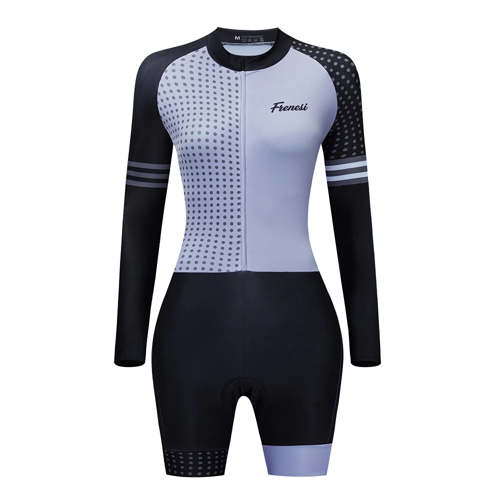 Frenesi 2021 Pro Team Triathlon Suit Women Black Sport Skinsuit Jumpsuit Maillot Cycling Ropa Ciclismo Long Sleeve Gel Bodysuit
Frenesi 2021 Pro Team Triathlon Suit Women Black Sport Skinsuit Jumpsuit Maillot Cycling Ropa Ciclismo Long Sleeve Gel Bodysuit