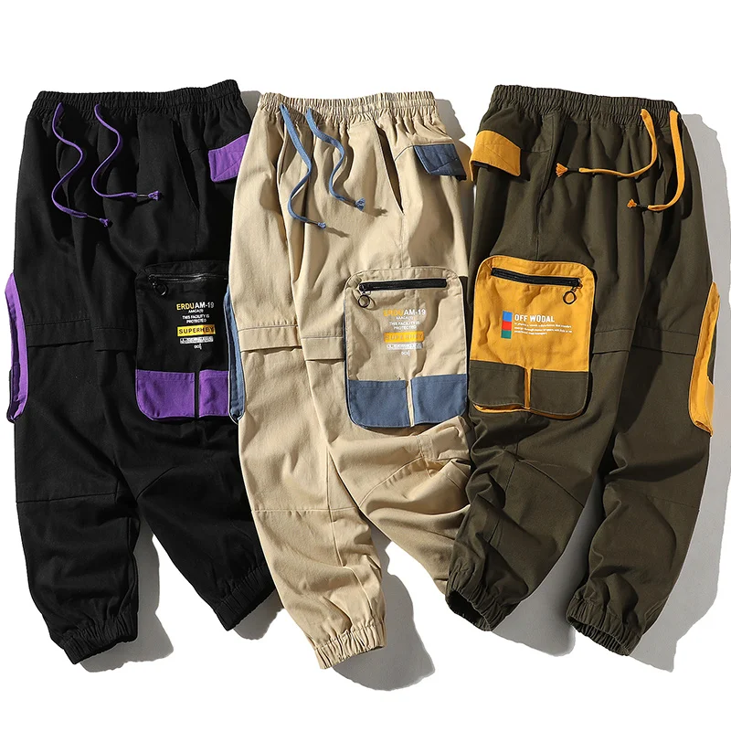 2020 Harajuku Men Streetwear Pockets Cargo Pants Men Color Casual Jogger Fashion Trousers Harem Joggers
2020 Harajuku Men Streetwear Pockets Cargo Pants Men Color Casual Jogger Fashion Trousers Harem Joggers