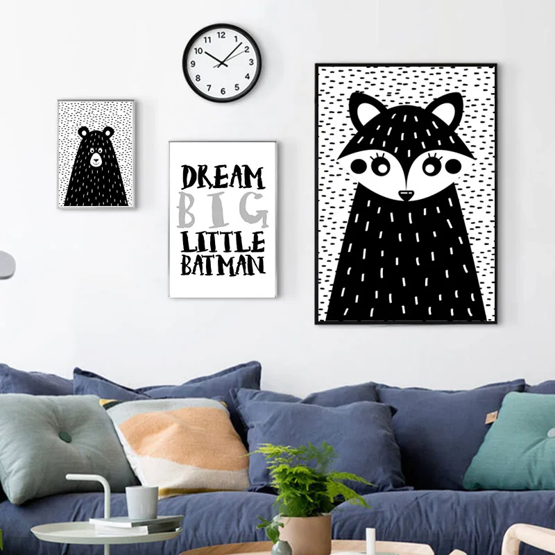Modern Cartoon Canvas Painting Art Nordic Minimalist Quotes Posters and Prints Black White Wall Art Picture for Kids Room Decor
Modern Cartoon Canvas Painting Art Nordic Minimalist Quotes Posters and Prints Black White Wall Art Picture for Kids Room Decor