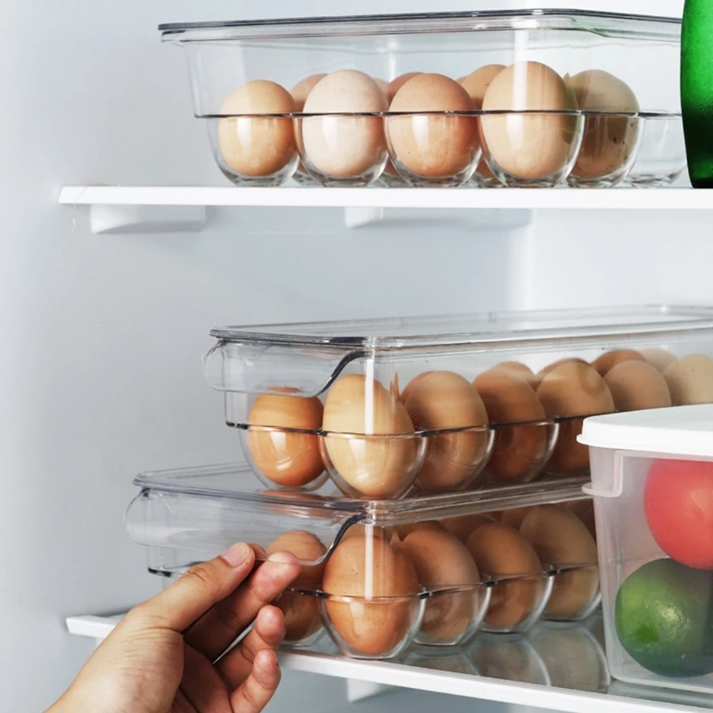 Transparent 12/14/21 Grids Refrigerator Egg Holder Box with Lid Kitchen Savers
Transparent 12/14/21 Grids Refrigerator Egg Holder Box with Lid Kitchen Savers