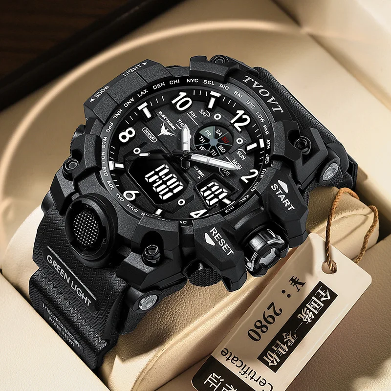 2021Watch, Men's Fashion Student Waterproof Sports Large Dial Electronic Watch Double Luminous Luminous Electronic Watch
2021Watch, Men's Fashion Student Waterproof Sports Large Dial Electronic Watch Double Luminous Luminous Electronic Watch