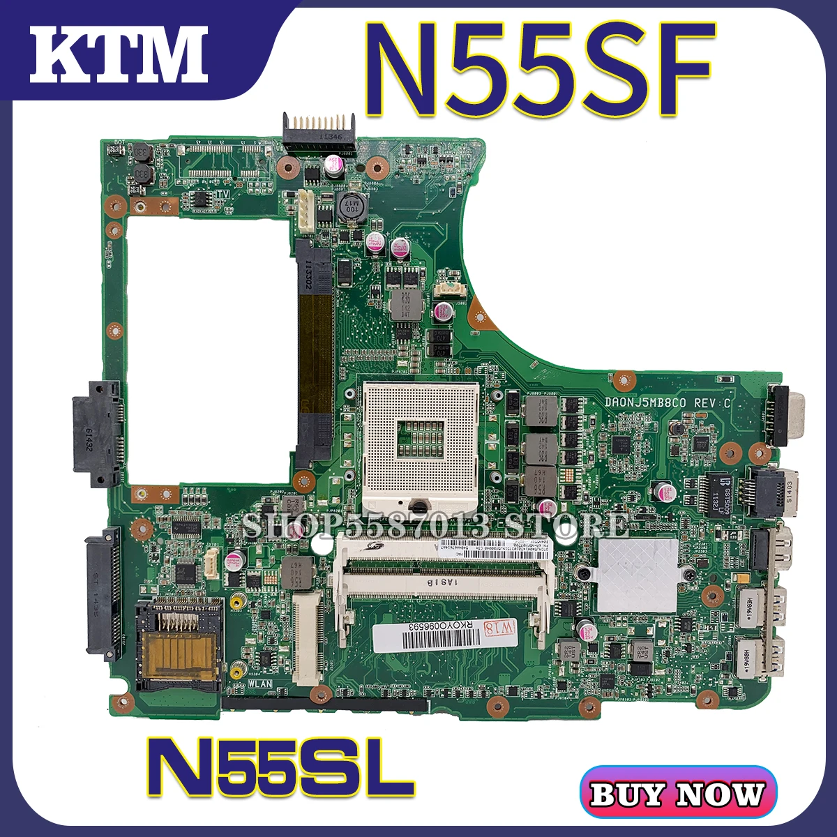 Материнская плата KEFU Notebook N55S для ноутбука ASUS N55SF N55SL N55 оригинальная материнская