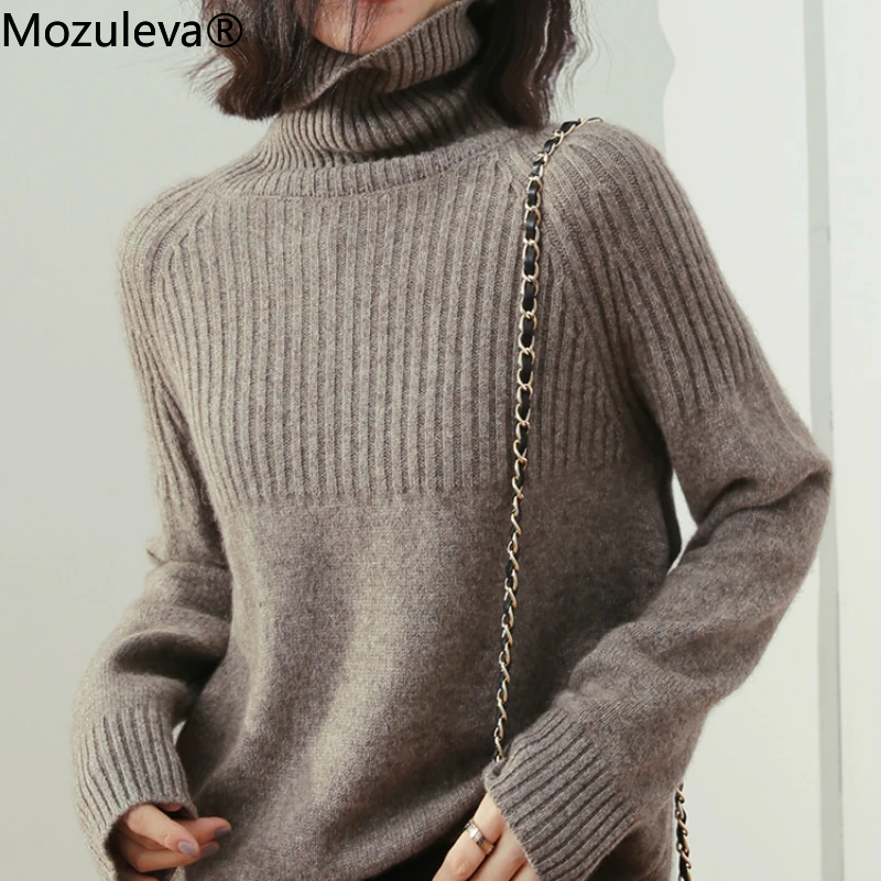 Mozuleva 2021 Autumn Winter Long Sleeve Warm Knitted Pullover For Women Turtleneck Sweater Female Loose Oversize Thick Sweater
Mozuleva 2021 Autumn Winter Long Sleeve Warm Knitted Pullover For Women Turtleneck Sweater Female Loose Oversize Thick Sweater